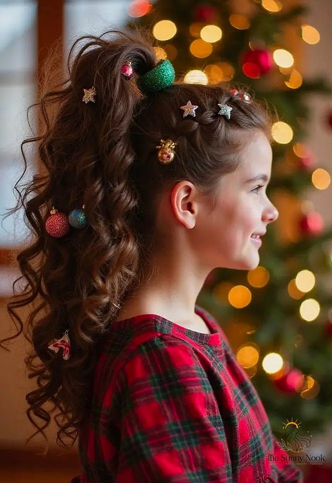 Ponytail with Curled Ends