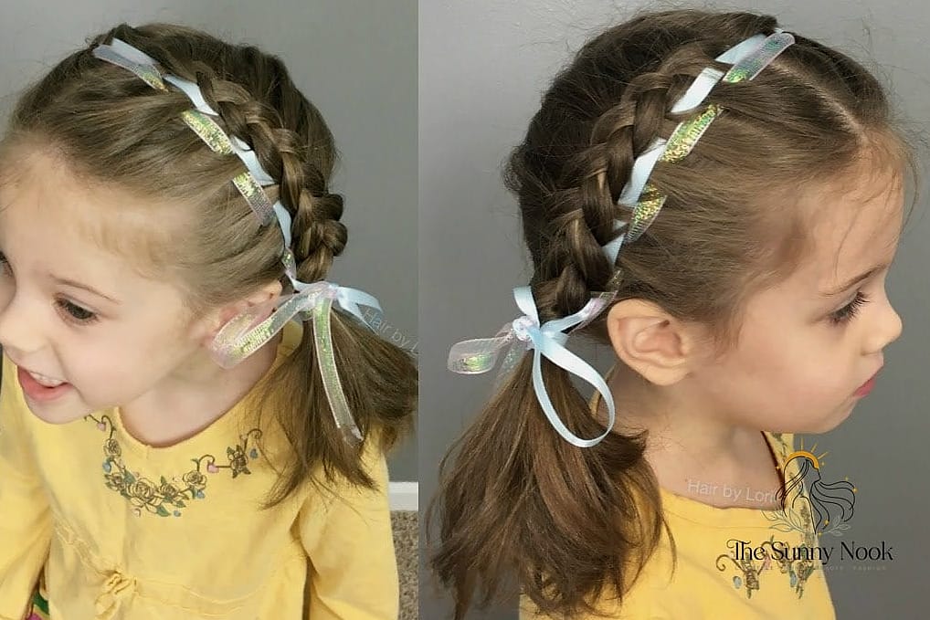 21 Cute Pigtail Hairstyles That Prove This Trend Is Here to Stay 11 Ribbon-Wrapped Pigtails