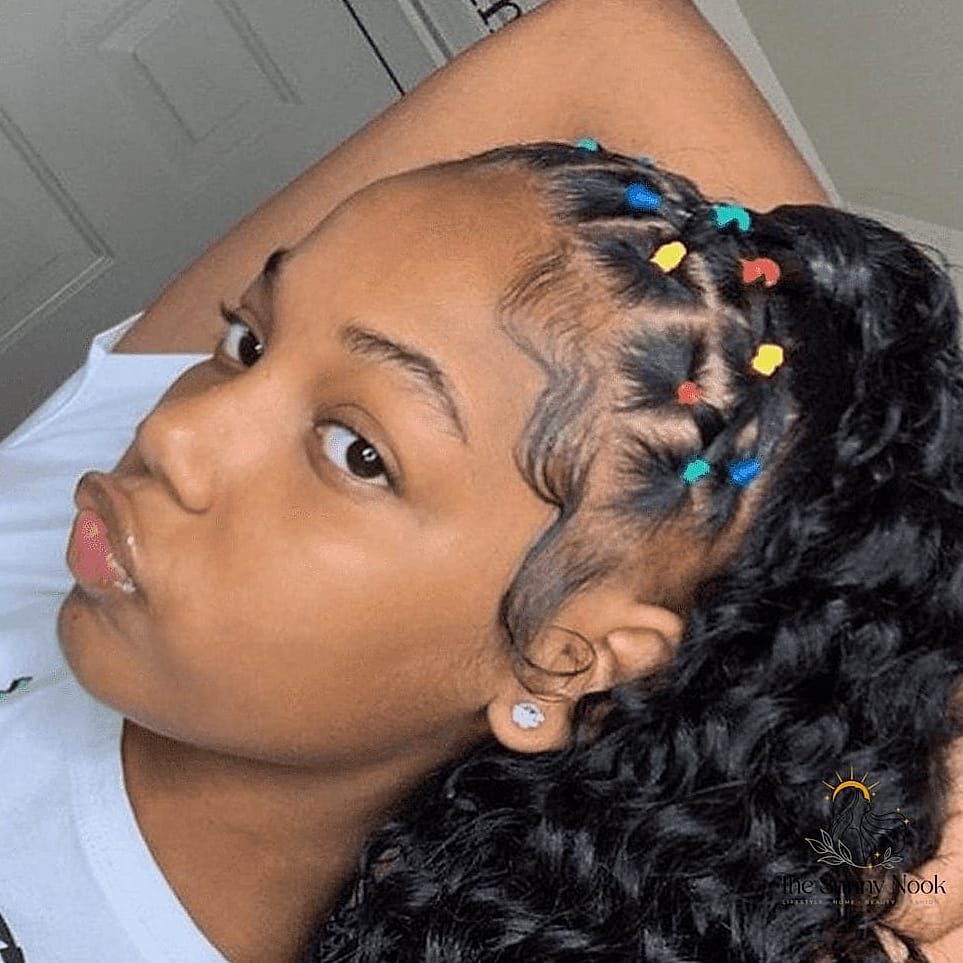 25 Rubberband Hairstyles Natural Hair That Are Both Cute and Low Maintenance 25 Rubberband Ponytail with Color Pop