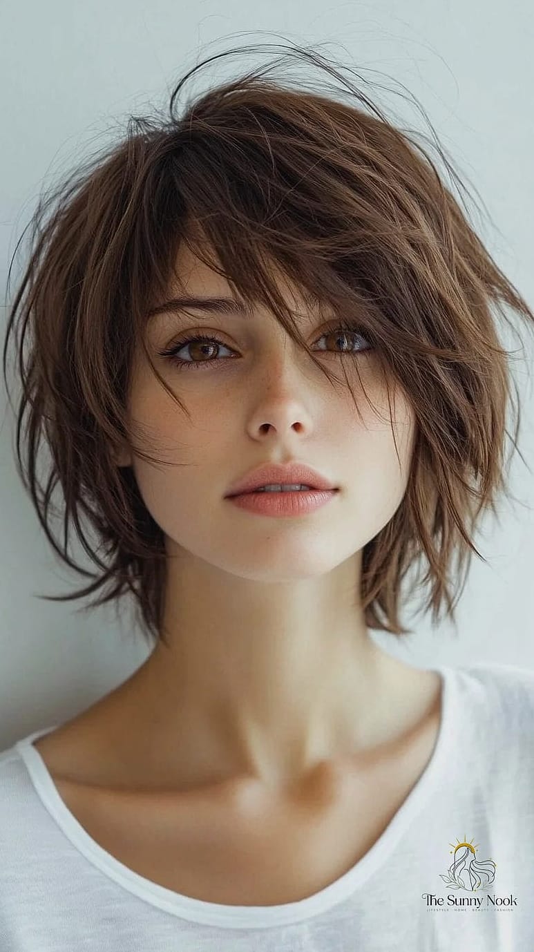 18 Stunning Short Hair Headband Hairstyles Worth Bookmarking Today 8 Shaggy Bob with Suede Headband