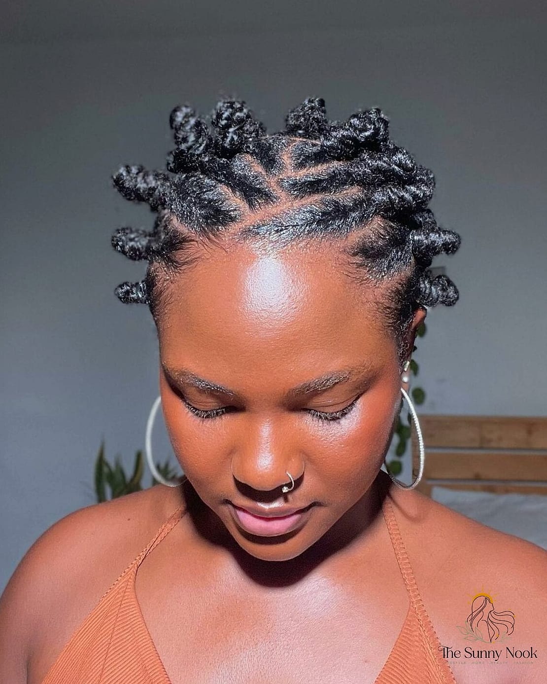 15 Hairstyles For Short 4C Natural Hair Ideas You Need to Try Right Now 12 Short Bantu Knots