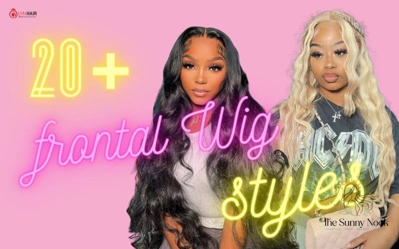 Short curly frontal wig styles
