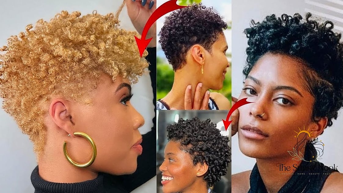 15 Hairstyles For Short 4C Natural Hair Ideas You Need to Try Right Now 16 Short Curly Fringe with Cropped Sides