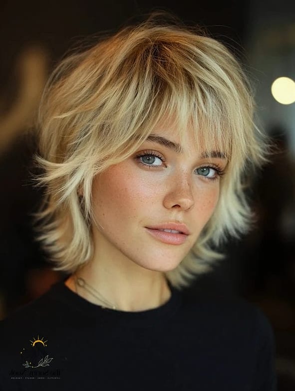 Short Shag with Wispy Bangs