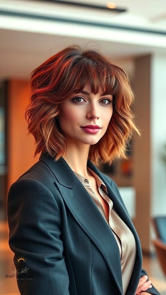 16 Professional Hairstyles For Work That Prove This Trend Is Here to Stay 16 The Shoulder-Length Shag