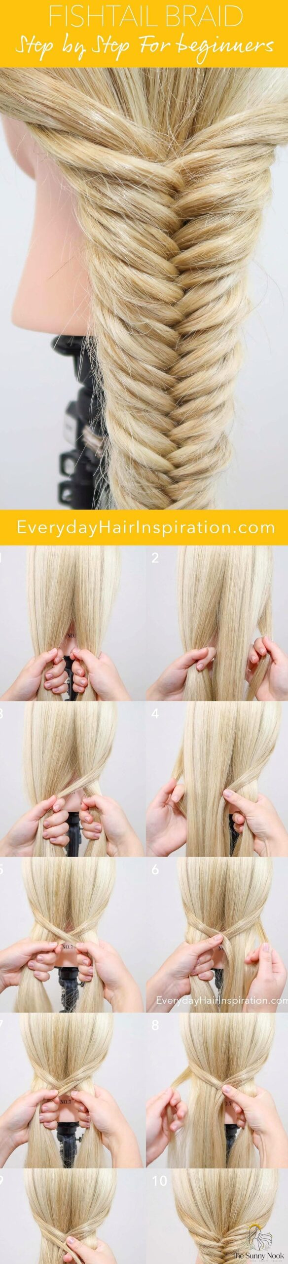 27 Simple Easy Hairstyles That Are Actually Easy to DIY 7 Simple Fishtail Braid