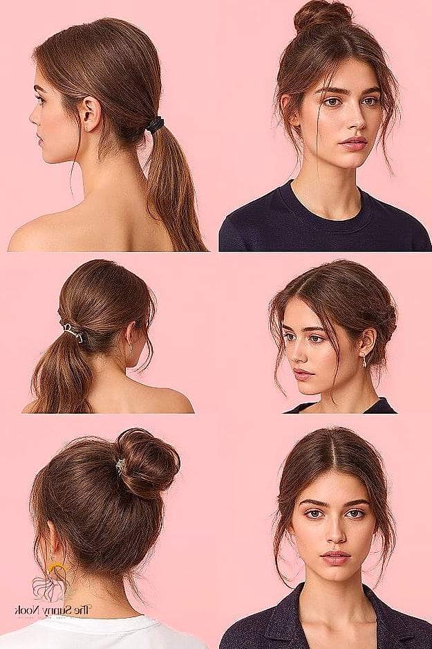 15 Easy Hairstyles For Work Looks That Will Seriously Inspire You 15 The Simple Middle Part Bob