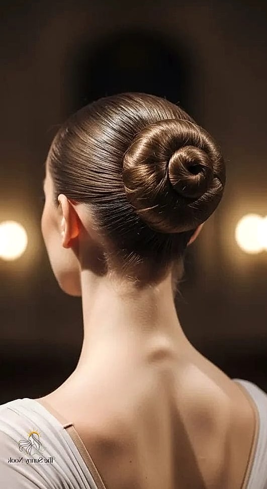 22 Classy Updo Hairstyles That Prove This Trend Is Here to Stay 10 Sleek Ballerina Bun