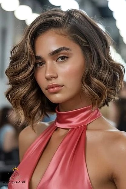 18 Prom Short Hairstyles Perfect for Your Next Salon Appointment 3 Sleek Bob with a Deep Side Part