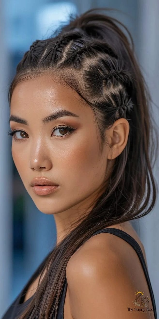 Sleek Braided Ponytail
