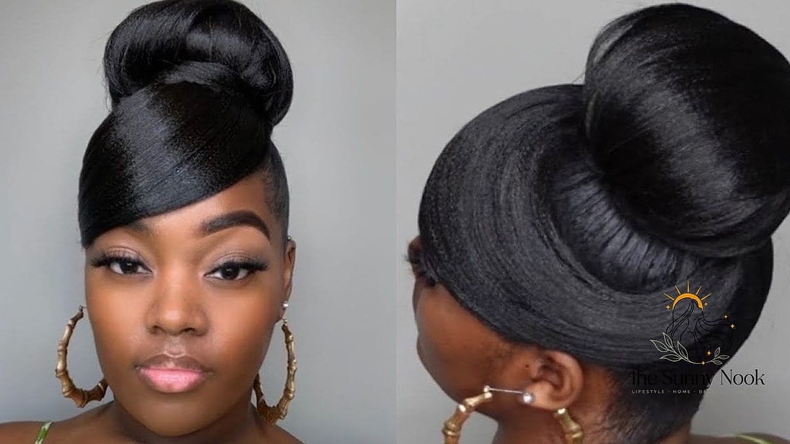 Sleek High Bun with Baby Hairs