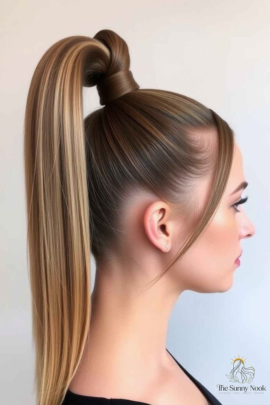 9 Cute Hairstyles Straight Hair for When You Need a Fresh Change 4 The Sleek High Ponytail