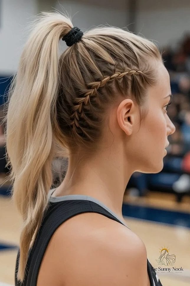22 Gorgeous Basketball Hairstyles Easy for Every Hair Type 2 Sleek High Ponytail