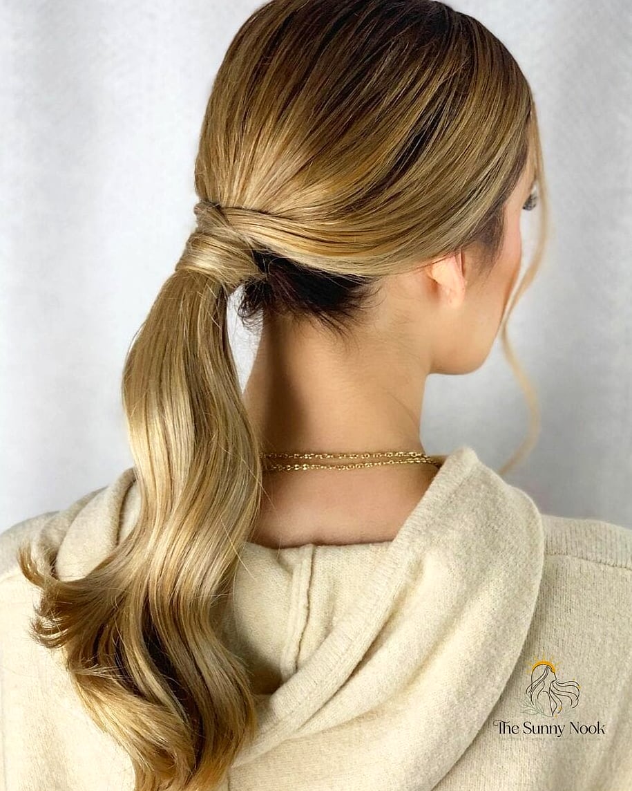 The Sleek Low Ponytail