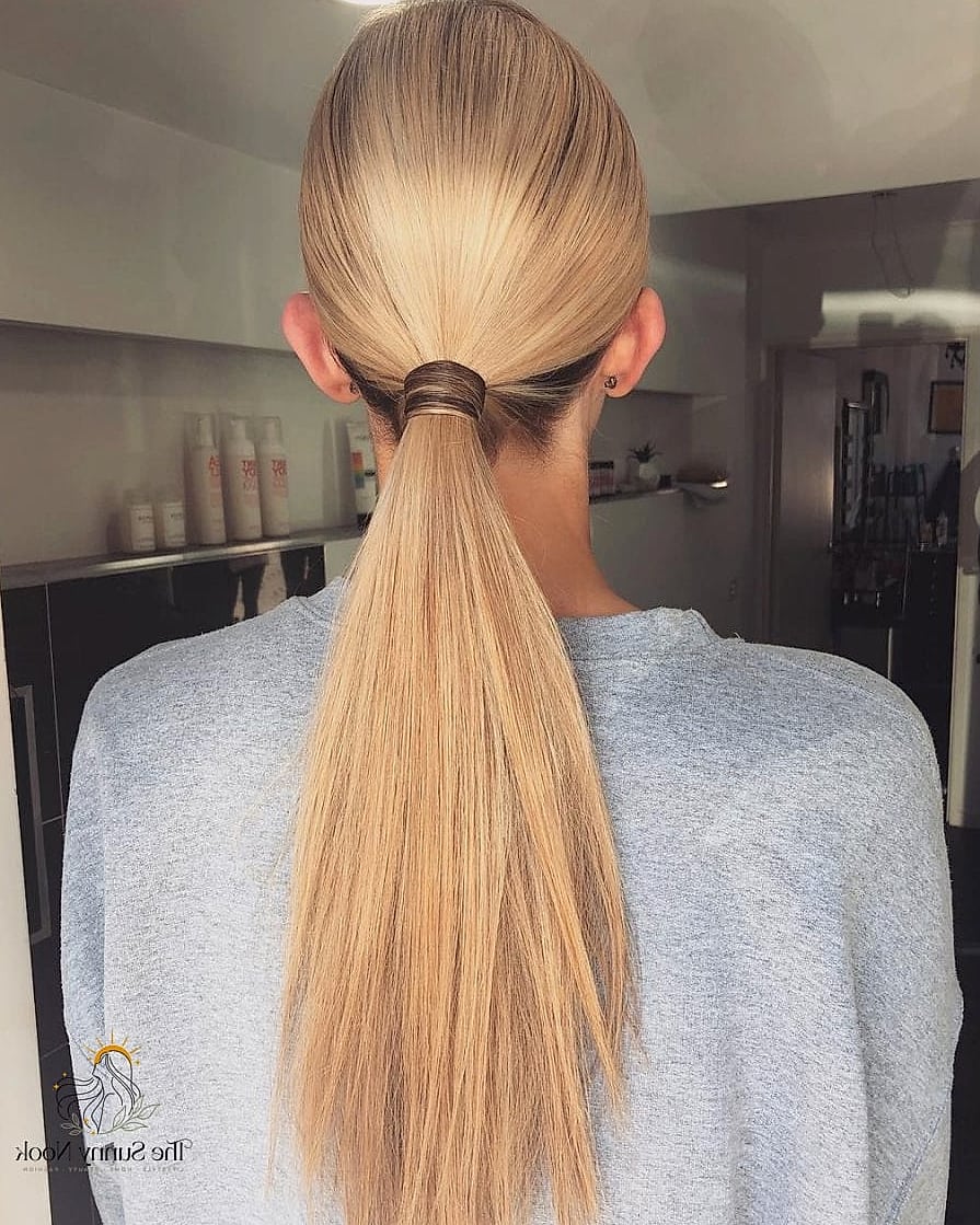 Sleek Low Ponytail