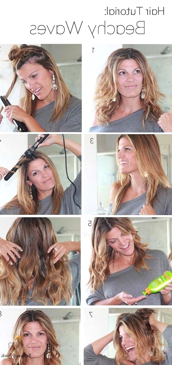 22 Easy Beach Hairstyles That Are Actually Easy to DIY 20 Sleek Middle-Part Ponytail