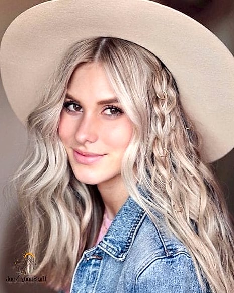 23 Cute Hat Hairstyles That Are Trending on Pinterest This Week 15 Sleek Middle Part With a Structured Cap
