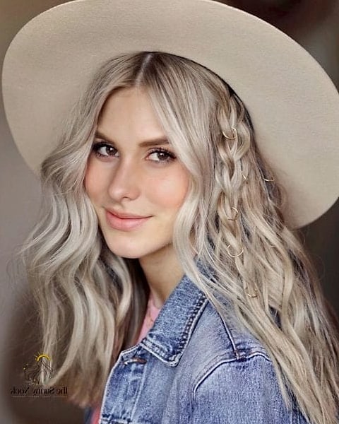 Sleek Middle-Part Ponytail With a Bandana Under a Hat