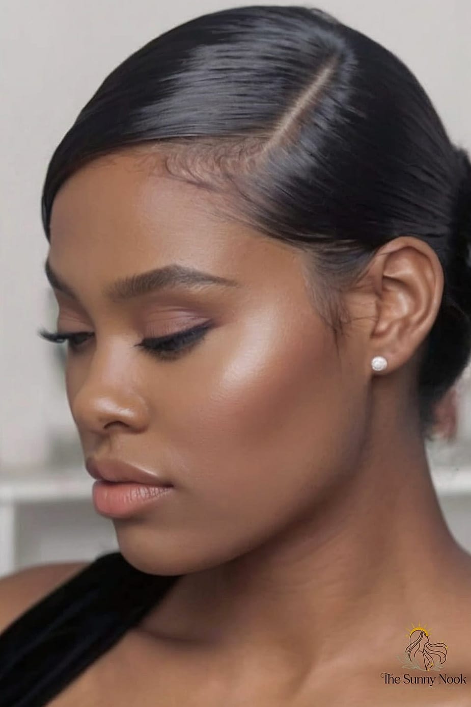 Sleek Side-Swept Ponytail