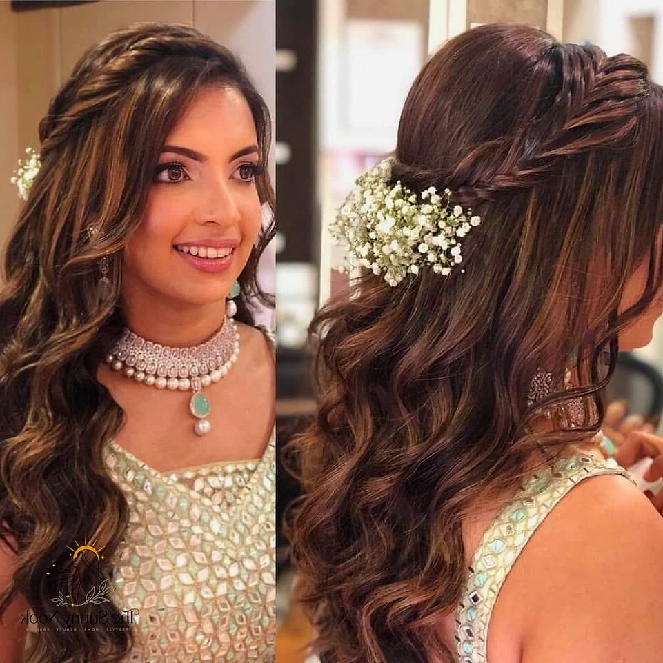 16 Open Hairstyles For Lehenga for When You Need a Fresh Change 4 Sleek Straight Hair