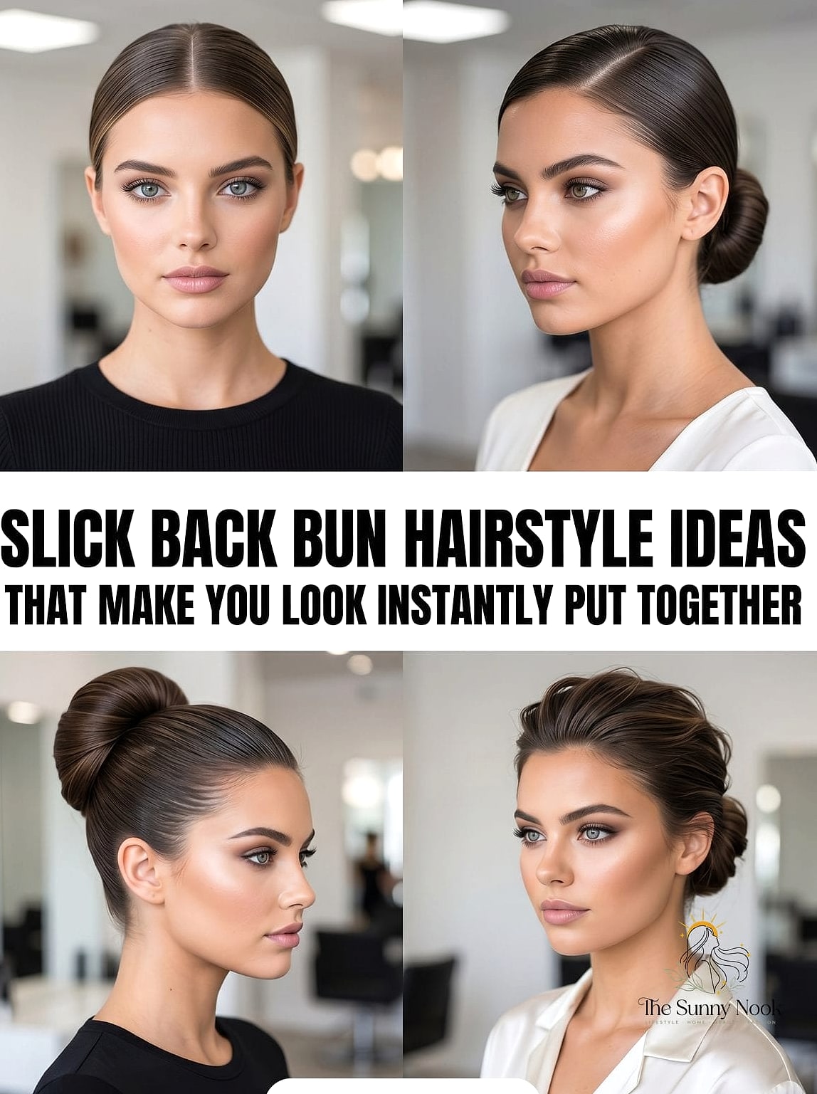 Slick Bun With a Baker Boy Cap