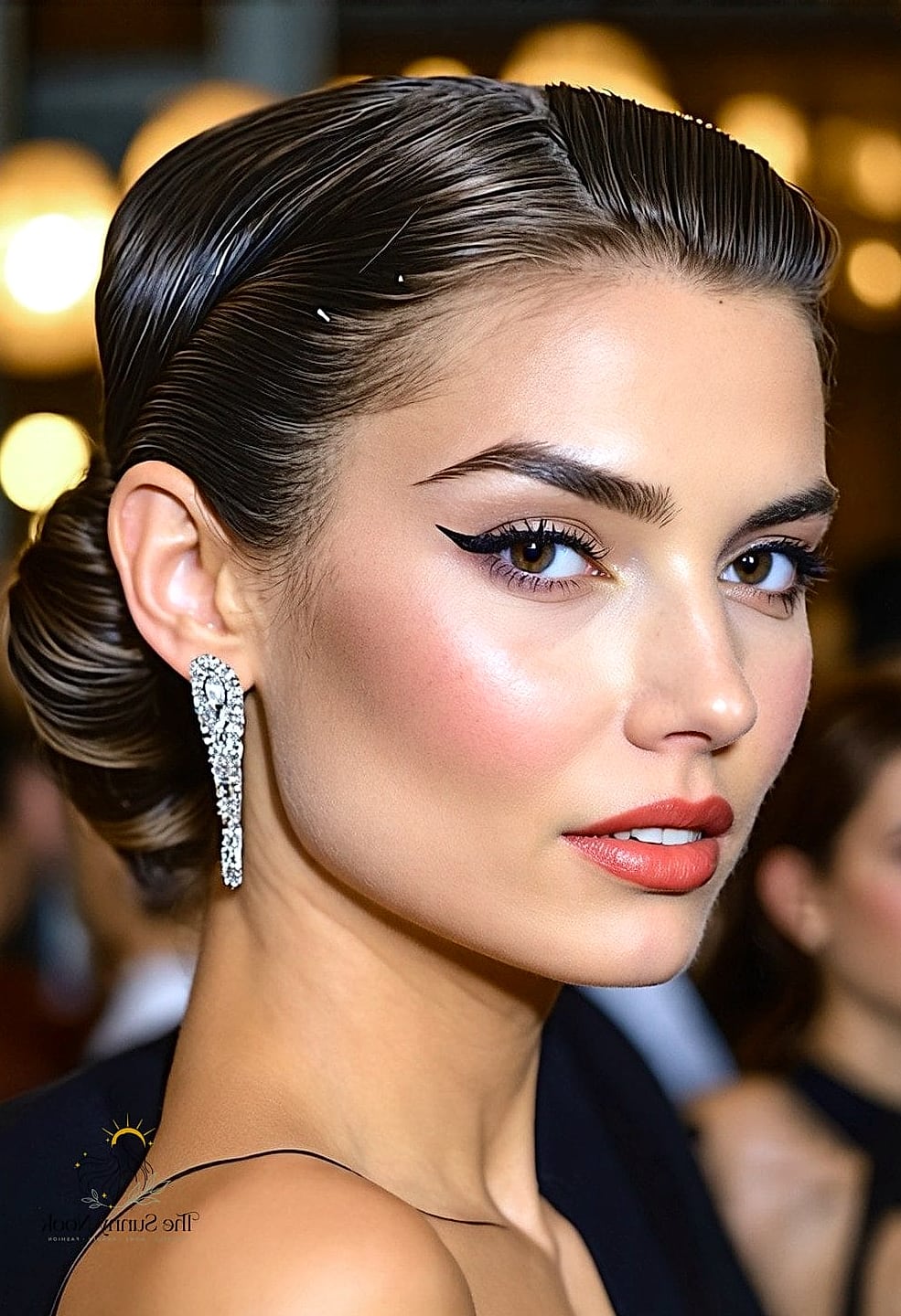 23 Hairstyles Party to Show Your Stylist ASAP 12 Slicked-Back Bob with Gel