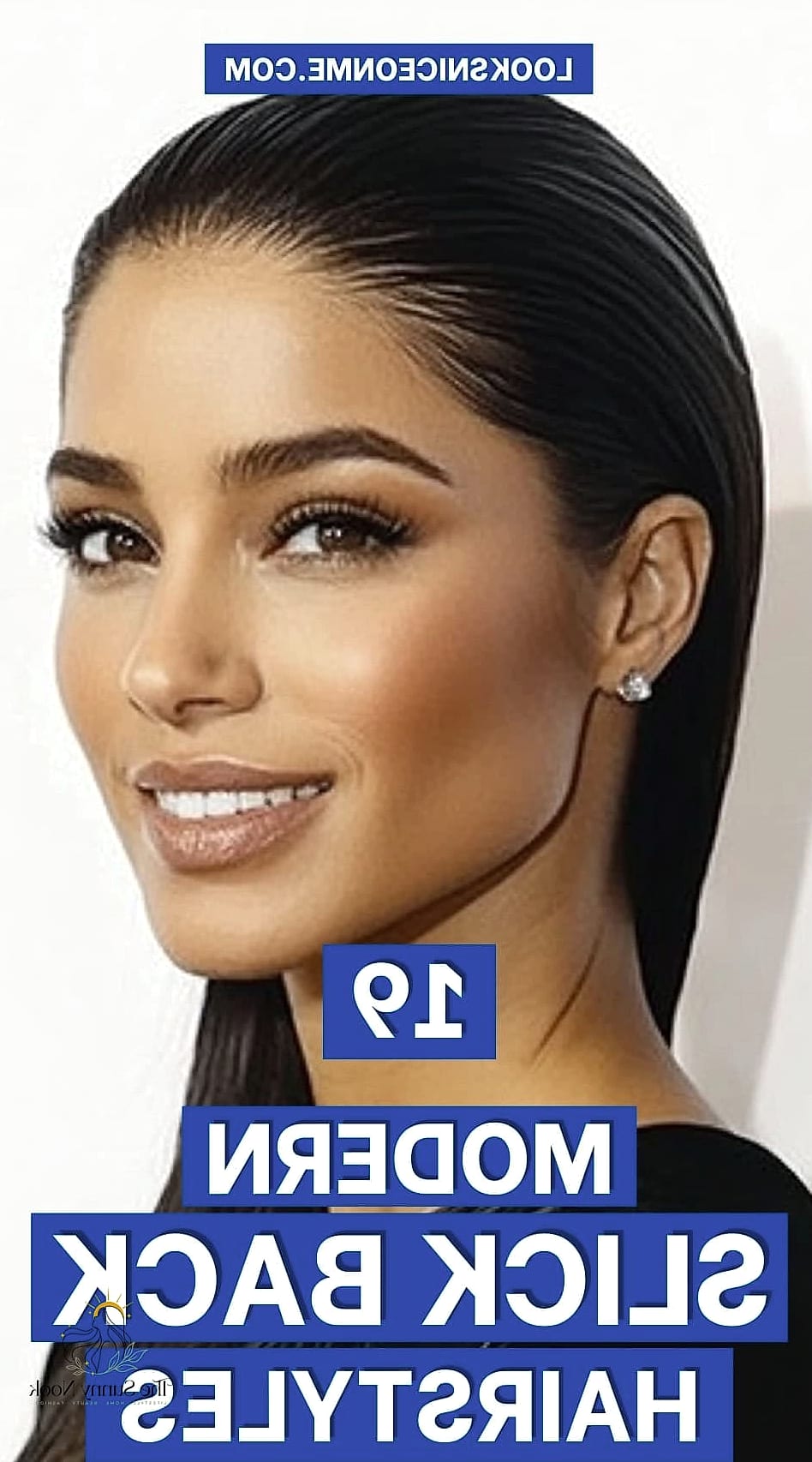 Slicked-back short frontal