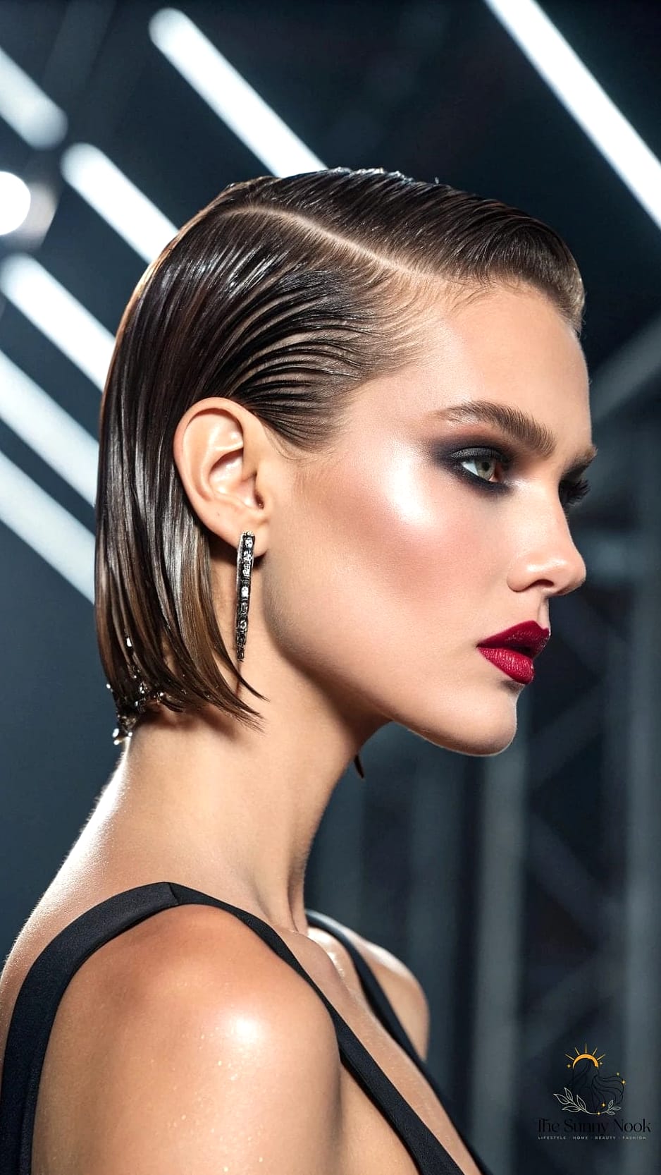 21 Pretty Hairstyles For Short Hair Inspo That's Giving Us Everything 16 Slicked-Back Pixie