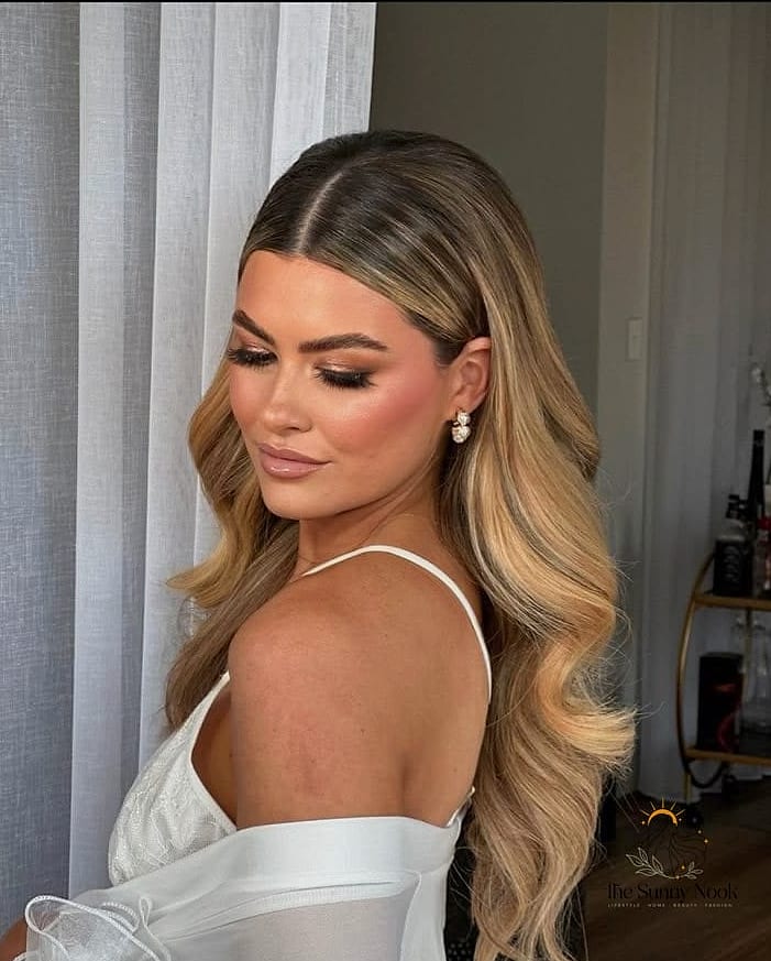 17 Bridesmaid Hairstyles For Short Hair That Are Both Cute and Low Maintenance 9 Slicked-Back Bob With a Middle Part