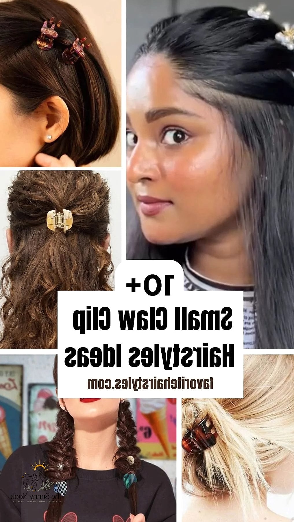 10 Easy Claw Clip Hairstyles We're Obsessed With Right Now 7 Small Claw Clip Hairstyle