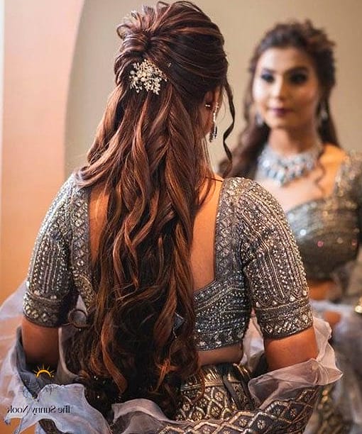 16 Open Hairstyles For Lehenga for When You Need a Fresh Change 14 Soft Layers With Wispy Bangs