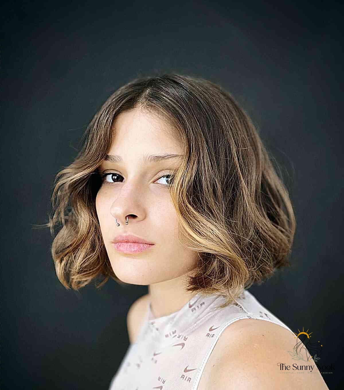 15 Gorgeous Wavy Hairstyles Short Hair for Every Hair Type 7 Soft Wavy Middle Part Bob
