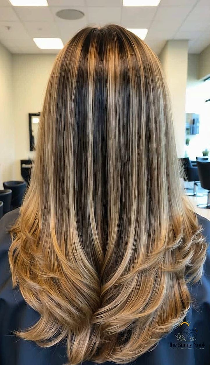 27 Easy Straight Hairstyles to Show Your Stylist ASAP 18 Straight Hair with Lowlights