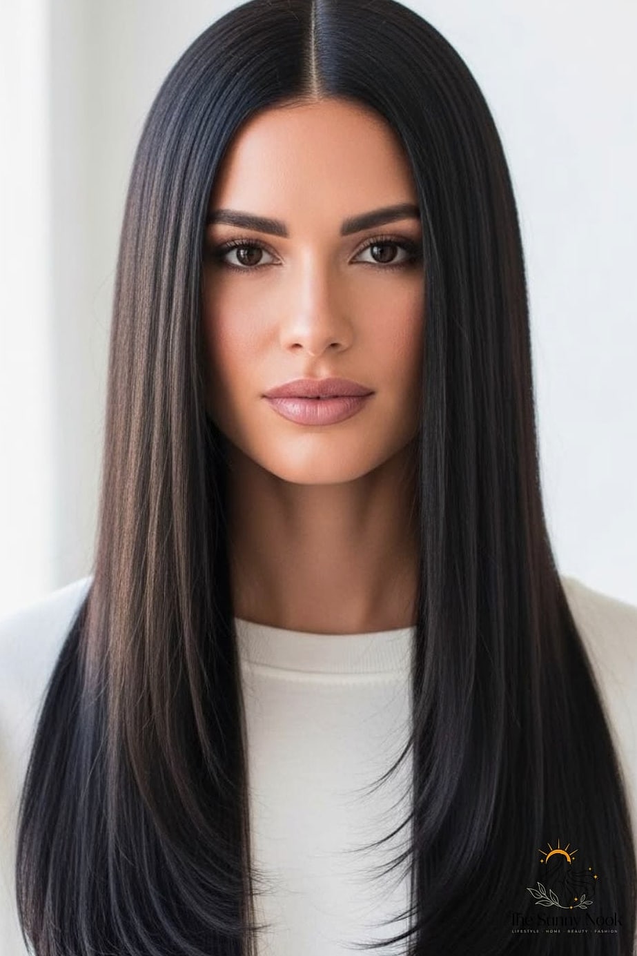 27 Easy Straight Hairstyles to Show Your Stylist ASAP 26 Straight Hair with Face-Framing Curls at the Ends