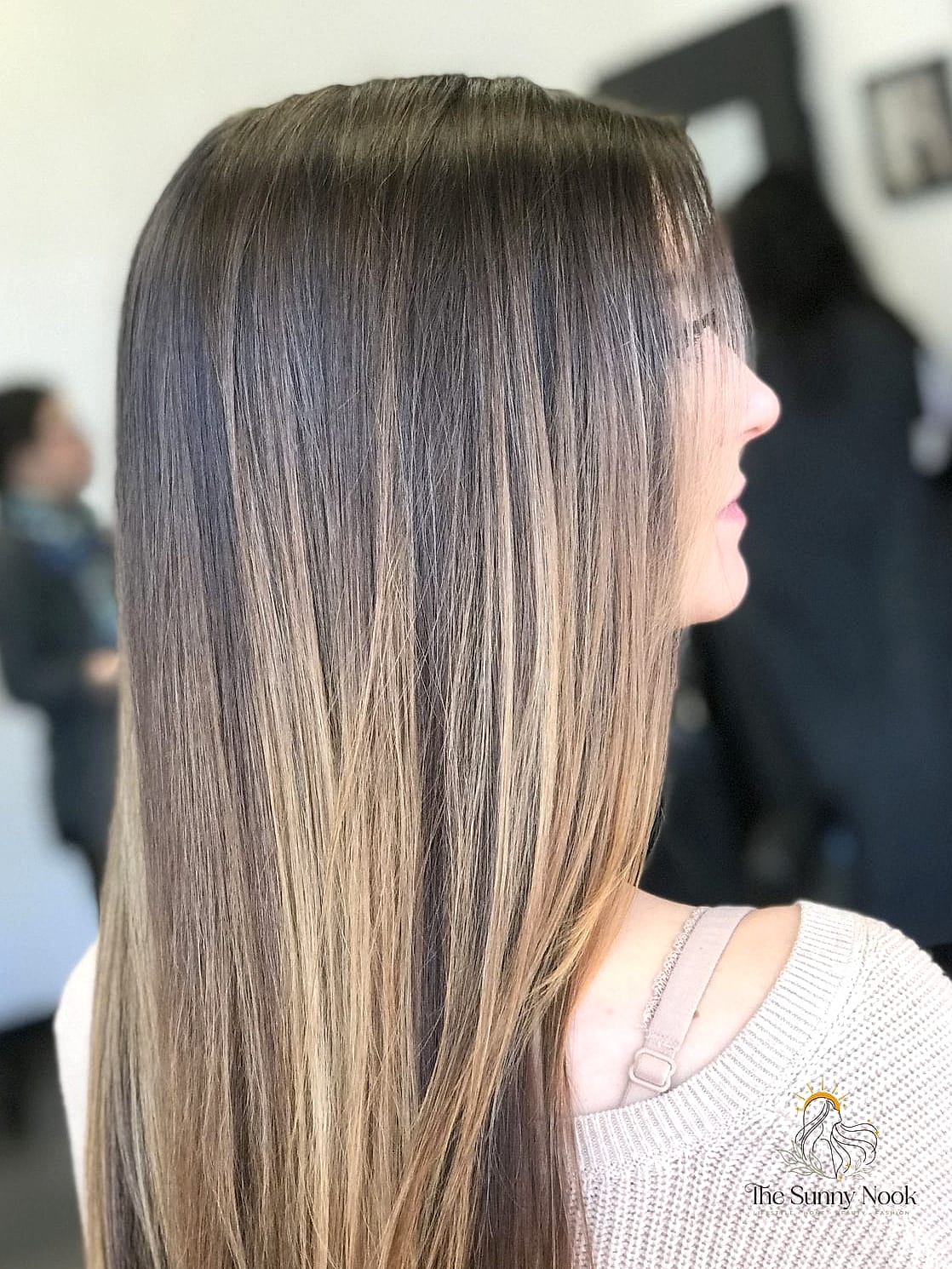 Straight Hair with Balayage Ends