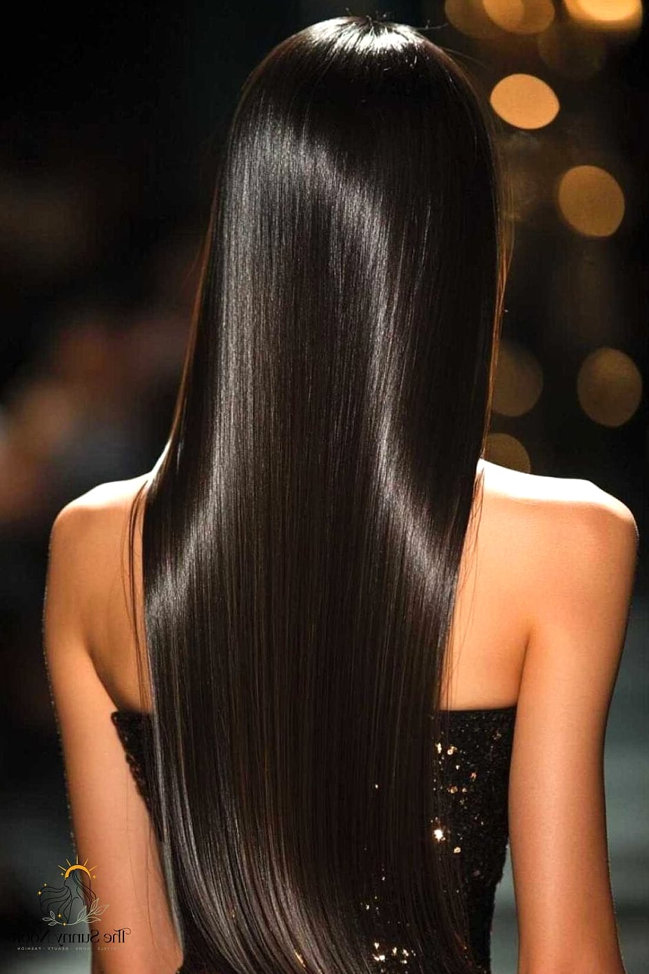 15 Sleek Hairstyles Straight Hair That Are Both Cute and Low Maintenance 14 Straight Hair With Deep Side Part and Tucked Ends