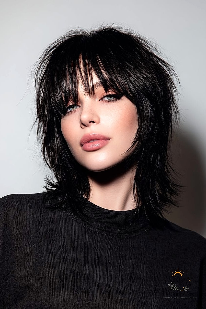 27 Easy Straight Hairstyles to Show Your Stylist ASAP 21 Straight Shag Cut