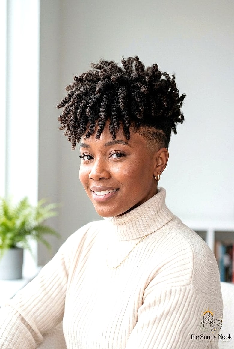 15 Hairstyles For Short 4C Natural Hair Ideas You Need to Try Right Now 8 Tapered Coil Cut