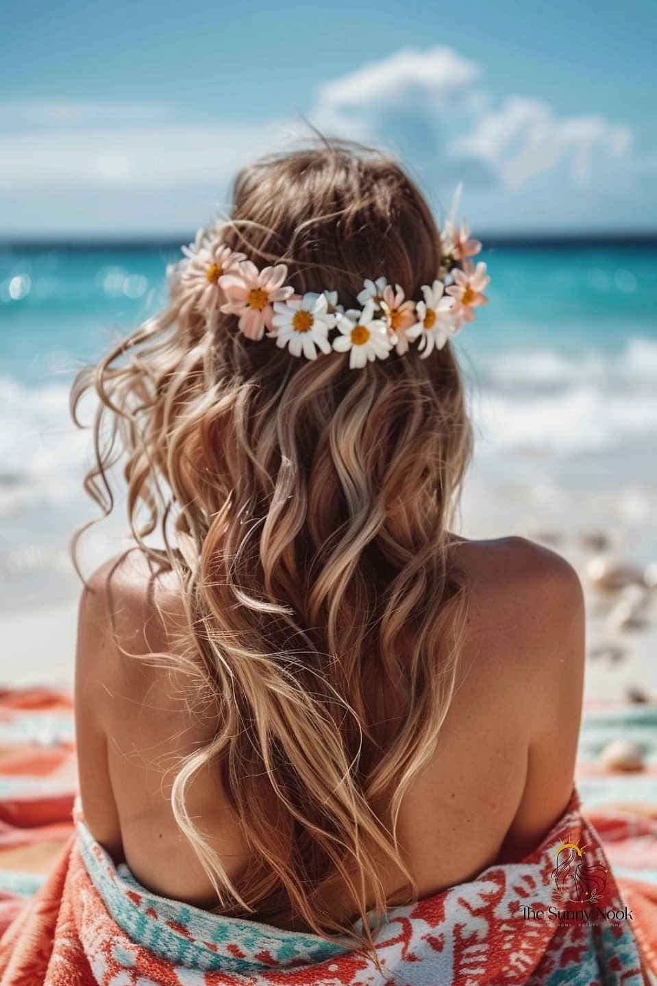 Textured Beach Waves With a Wide-Brim Hat