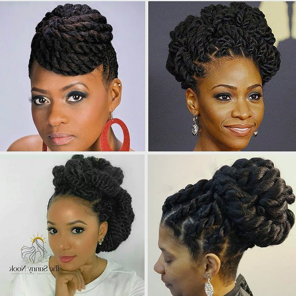 7 Short Updo Hairstyles Easy Inspo That's Giving Us Everything 4 Textured Twist-Back for a Pixie
