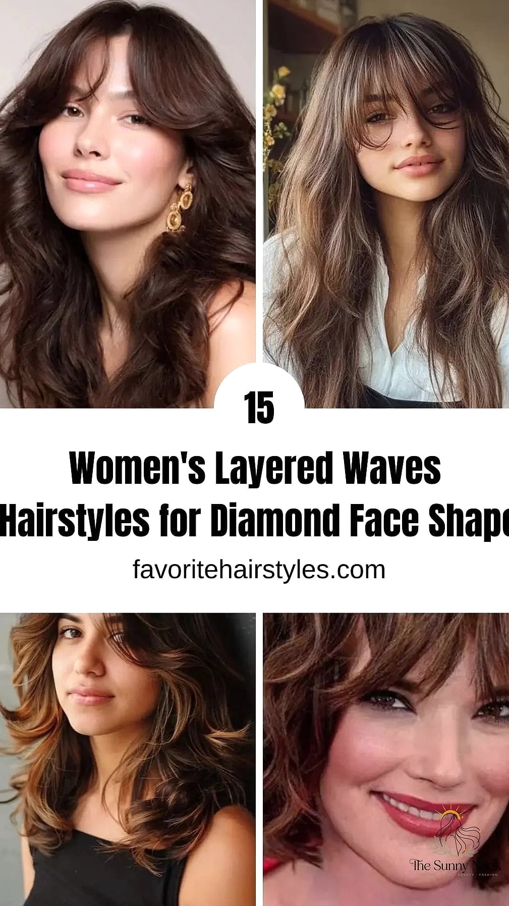 30 Gorgeous Diamond Face Hairstyles for Every Hair Type 30 Textured Waves with Volume at the Temples