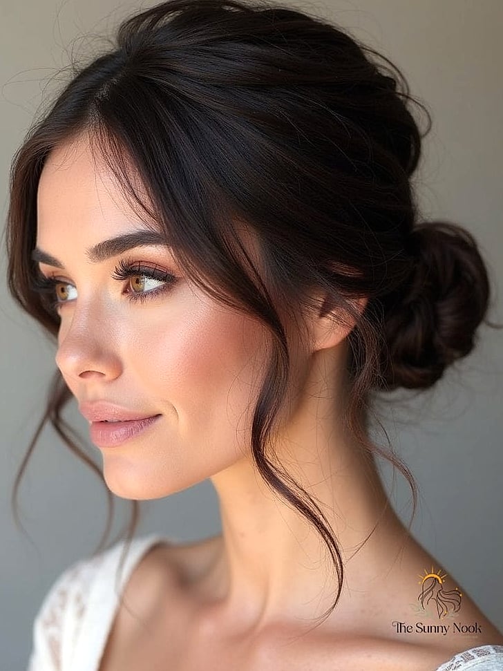 18 Messy Updo Hairstyles That Belong on Your Inspiration Board 15 Tousled Low Ponytail Updo