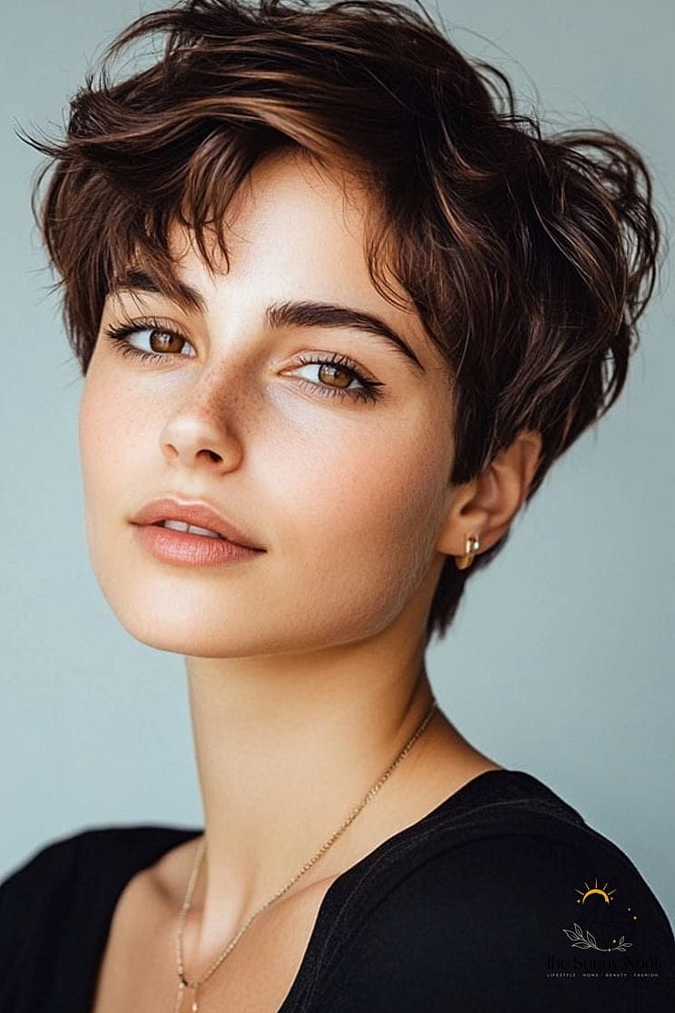 17 Bridesmaid Hairstyles For Short Hair That Are Both Cute and Low Maintenance 2 Tousled Pixie With Soft Waves