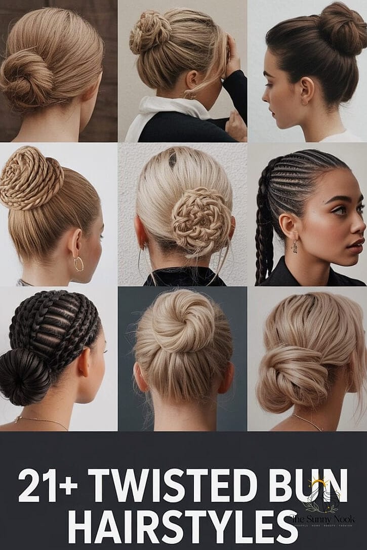14 Clean Bun Hairstyles for When You Need a Fresh Change 7 The Twisted Bun