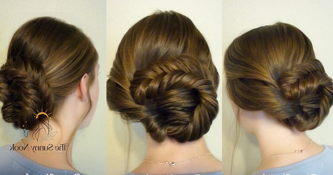 22 Classy Updo Hairstyles That Prove This Trend Is Here to Stay 22 Twisted Fishtail Updo