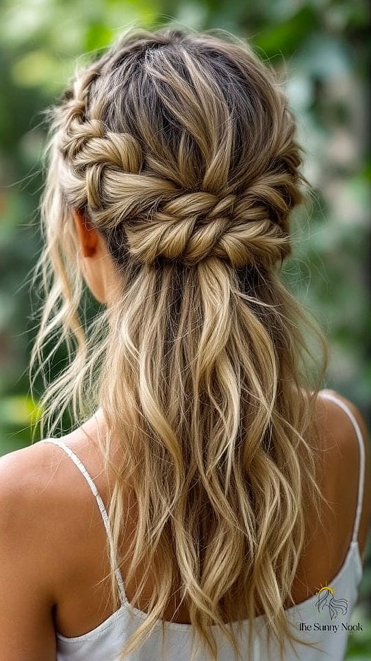Twisted Half-Up Bun