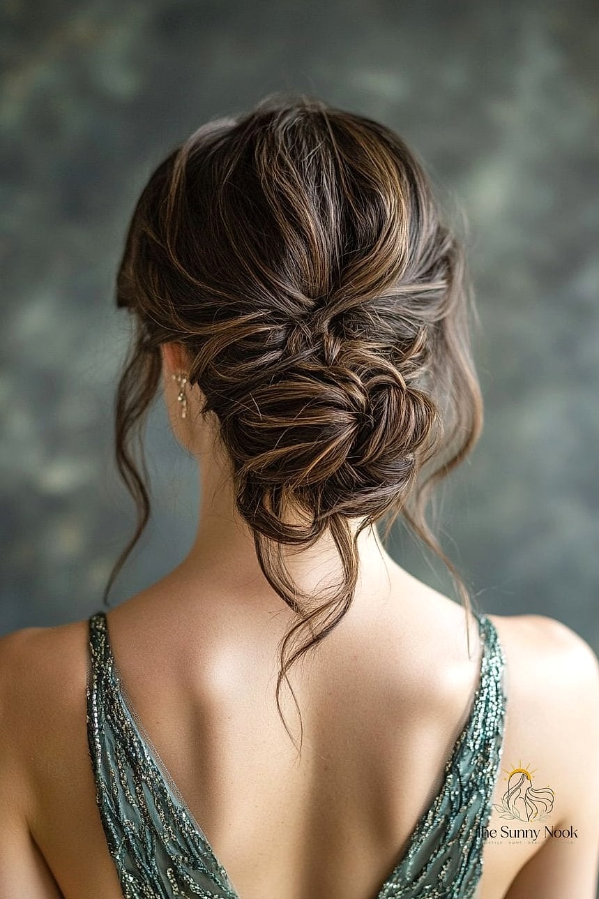 Twisted Half-Up Bun