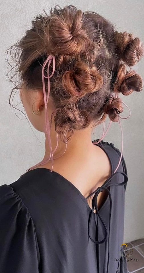 25 Cute Hairstyles With A Bow Everyone Is Pinning Right Now 4 Two-Bow Space Buns