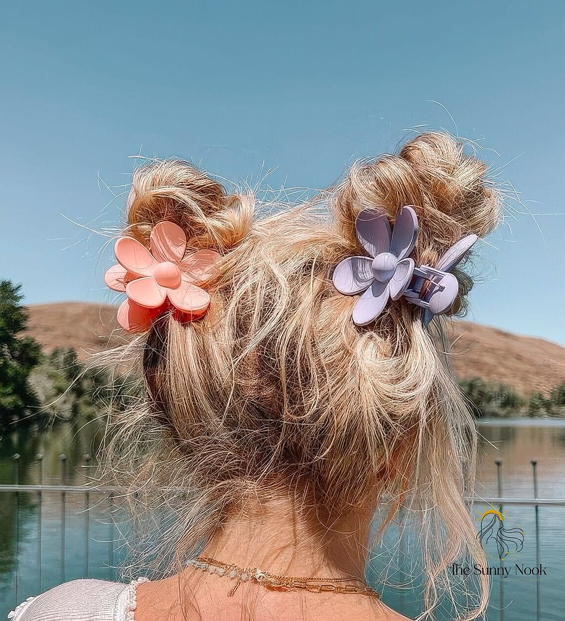 Two Claw Clip Space Buns