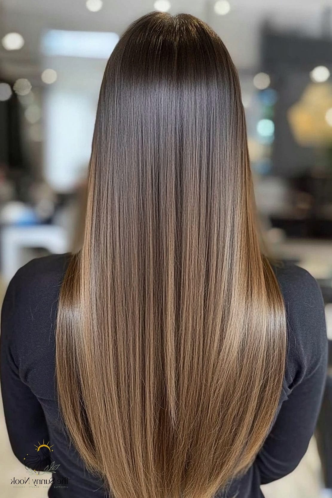 Ultra-Long Straight Hair with Blunt Ends